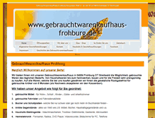 Tablet Screenshot of gebrauchtwarenkaufhaus-frohburg.de